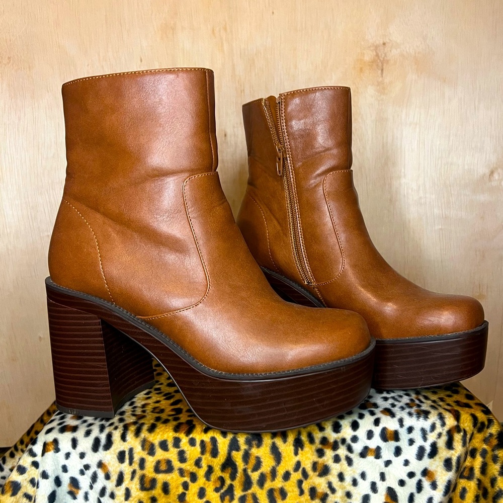 Madden girl platform heel boots